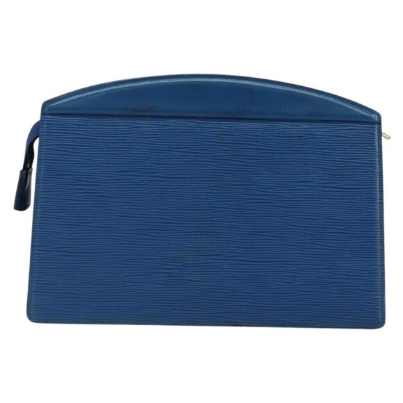 LOUIS VUITTON Epi Trousse Crete Pouch Blue - Picture 3 of 15